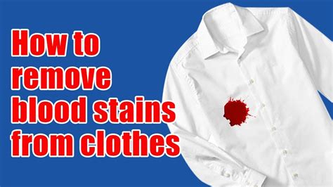 clean dried blood from clothes